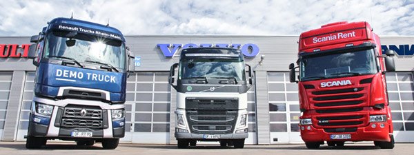 Neufahrzeuge Scania, Renault, Volvo