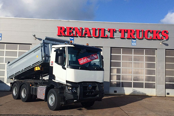 Baustellen-LKW: Renault C 480 Meiller Kipper 6x4