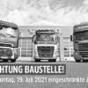 ANSH wegen Baustelle nur eingeschränkte Zufahrt