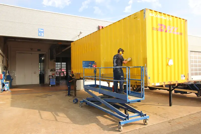 Reparatur Wechselkoffer DHL