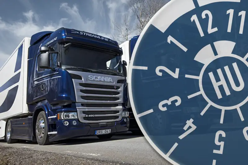 Scania-LKW:Gesetzliche Prüfungen ANSH Aschaffenburg